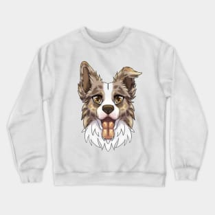 Red Merle Border Collie Crewneck Sweatshirt